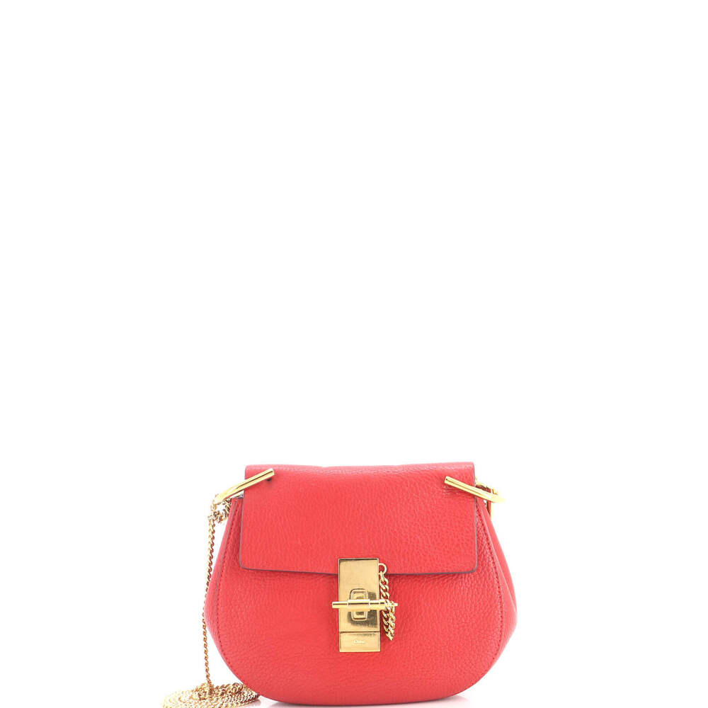 Chloe Mini Drew Crossbody Bag Leather